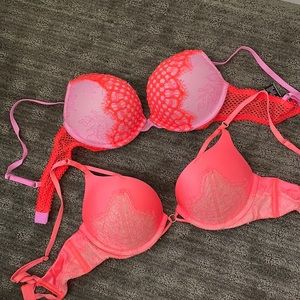 Fun Neon Victoria’s Secret Push-up Bras